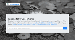 Desktop Screenshot of buygoodwatch.com