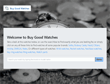 Tablet Screenshot of buygoodwatch.com